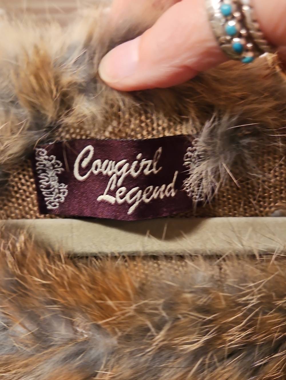 Real Rabbit Fur Poncho - Picture 2 of 2